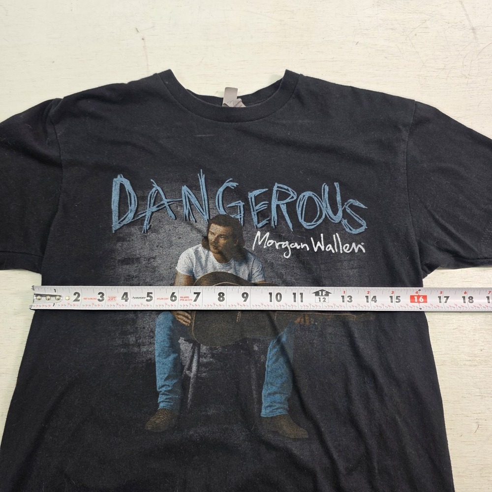 Morgan Wallen "Dangerous" Tour Country Music Concert Dates T-Shirt Men's Sz S - Picture 5 of 6